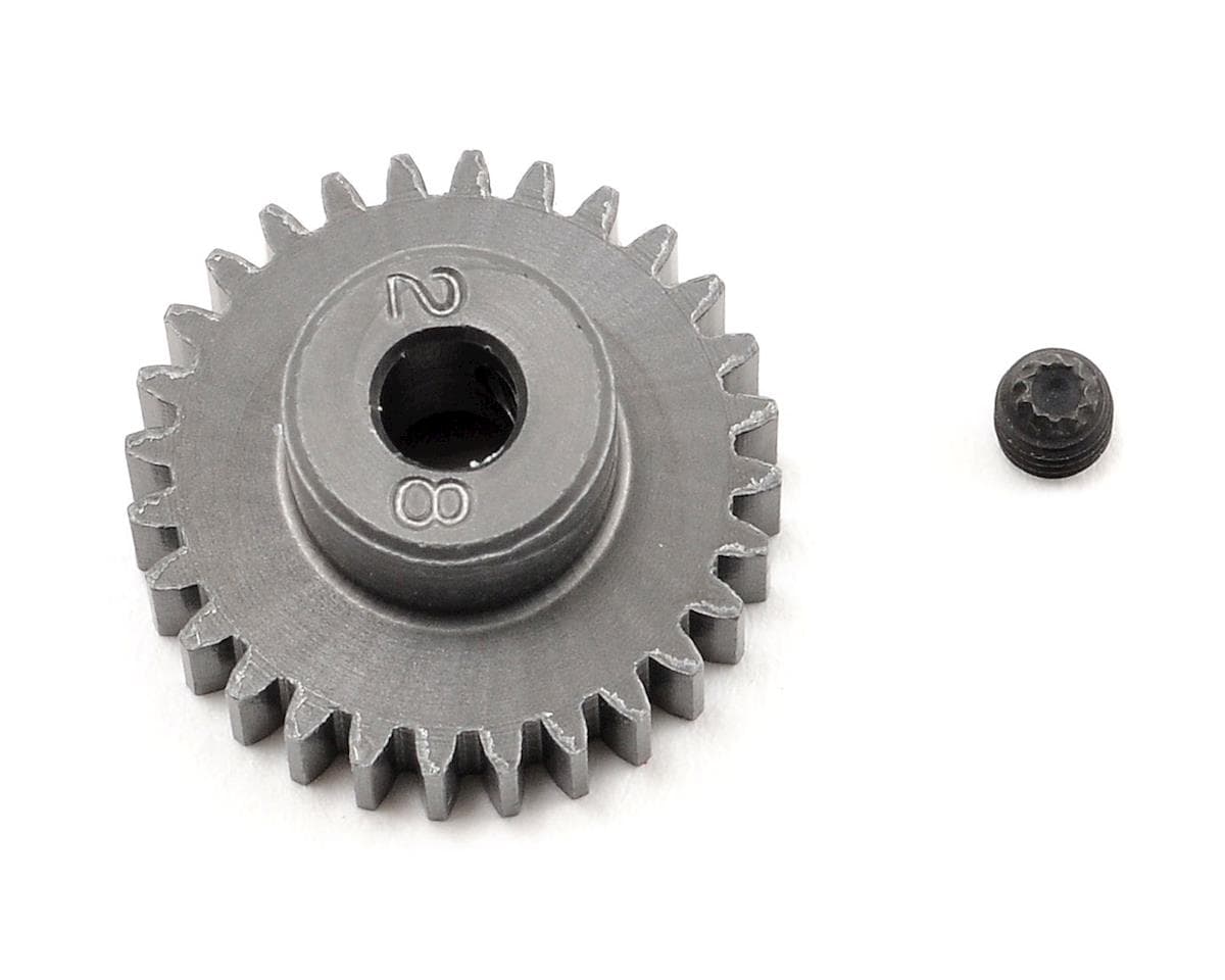 Schumacher 48P Hard Anodized Aluminum Pinion Gear (3.17mm Bore) (28T)