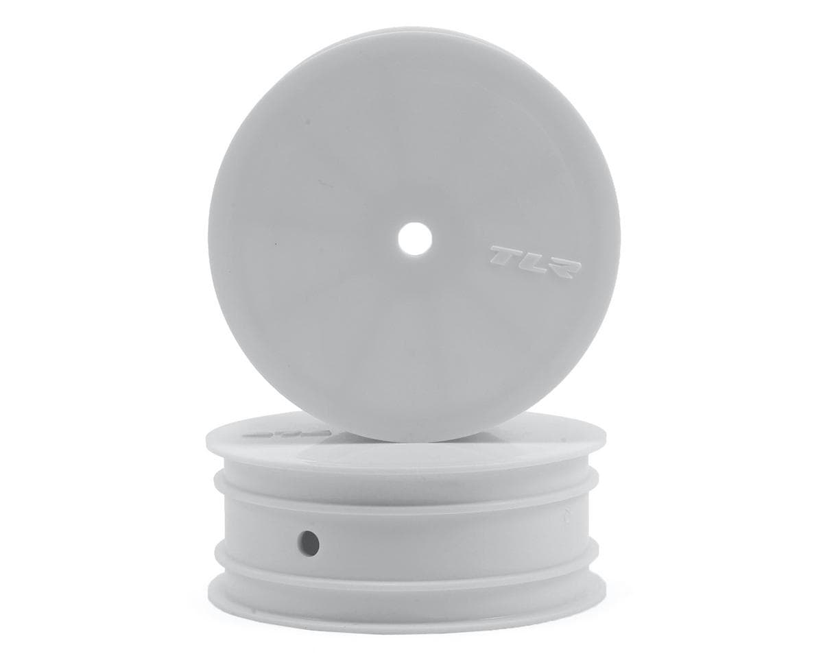 Team Losi Racing 22 2WD Front Buggy Wheels (2) (White) w/12mm Hex