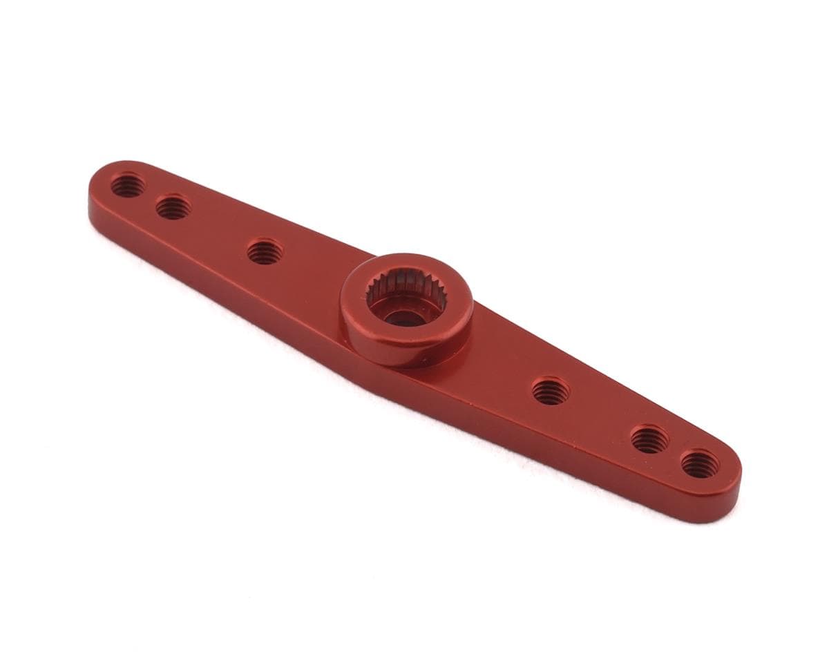 Hitec Machined Aluminum Double Sided Servo Horn (Red)