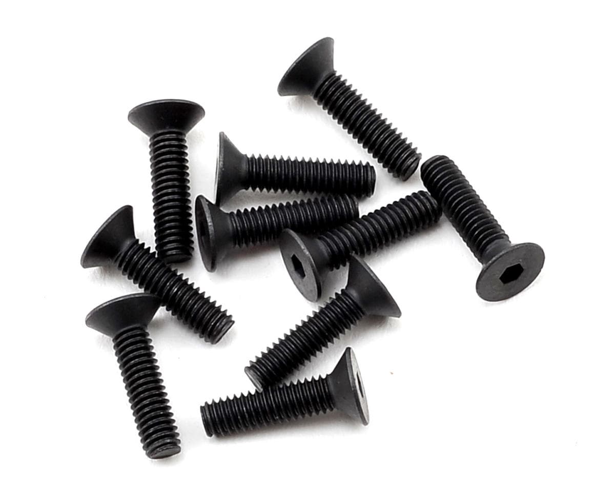 Team Losi Racing M2.5x10mm Flat Head Screws (10)