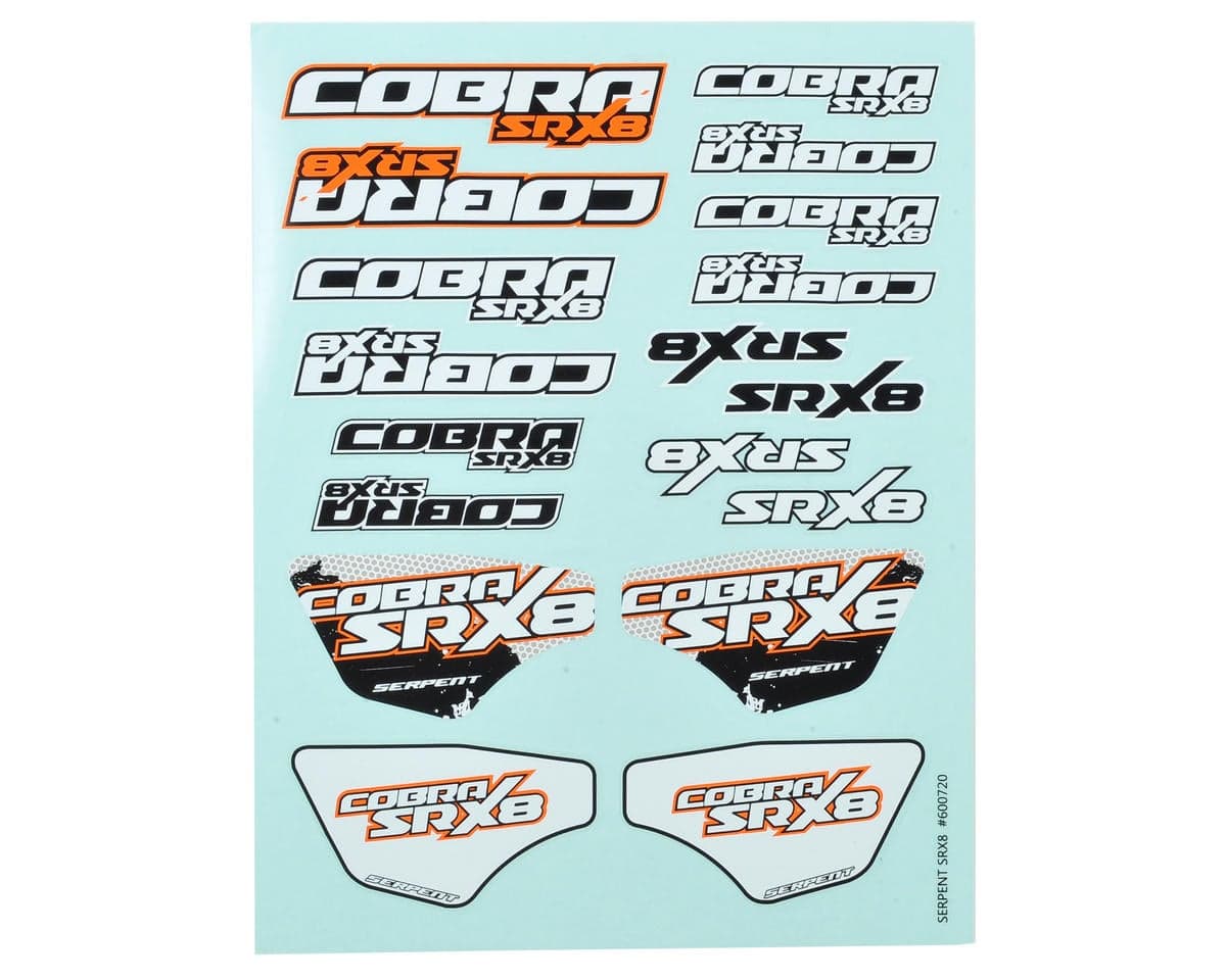 Serpent SRX8 Decal Sheet (2)
