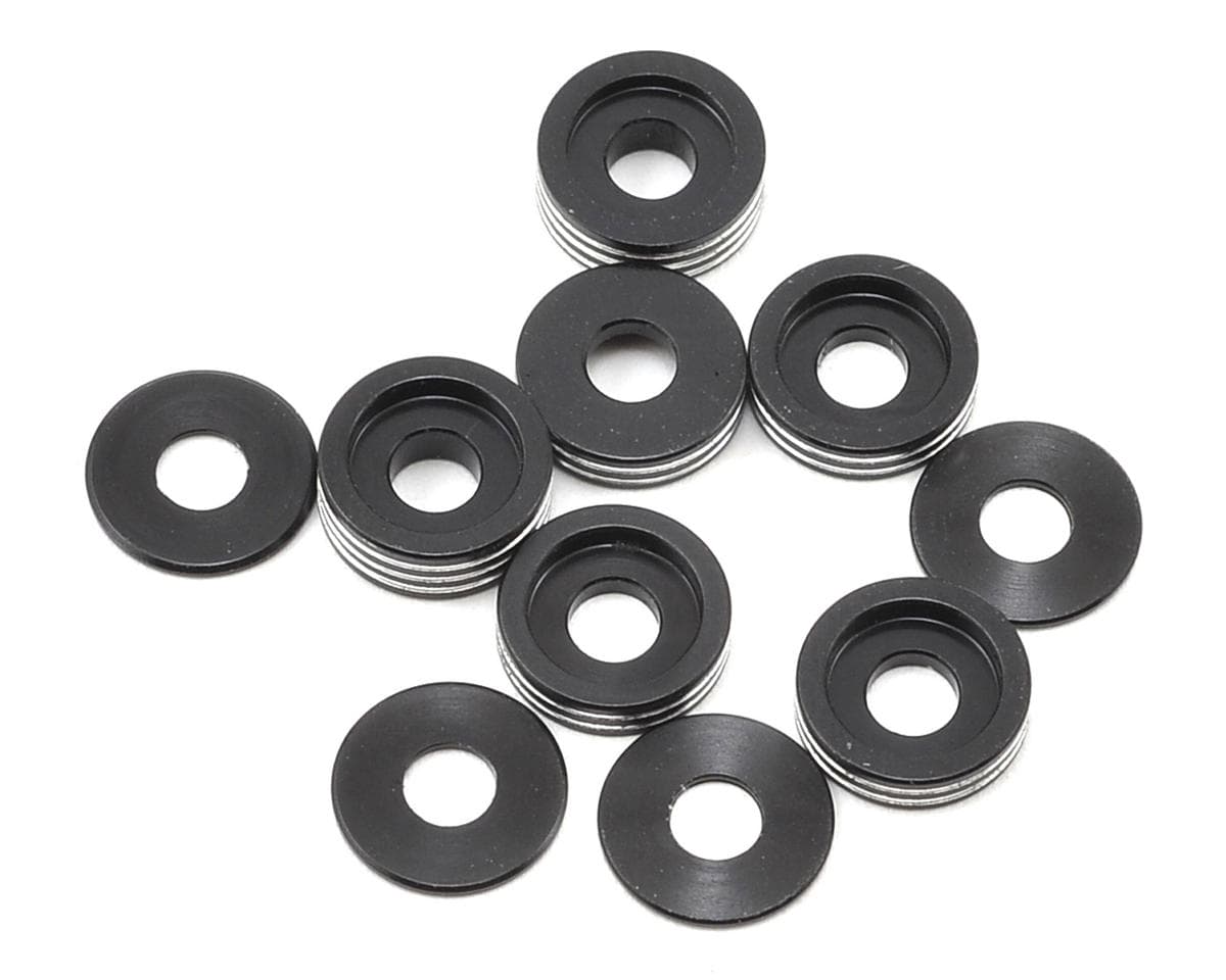 Dirt Racing Recessed Ball Stud Washer Set (Black)