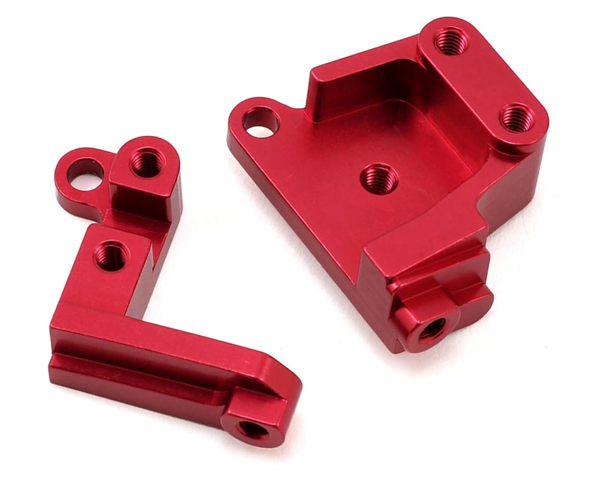 ST Racing Concepts SCX10 II Aluminum Servo Mount Brackets (Red)