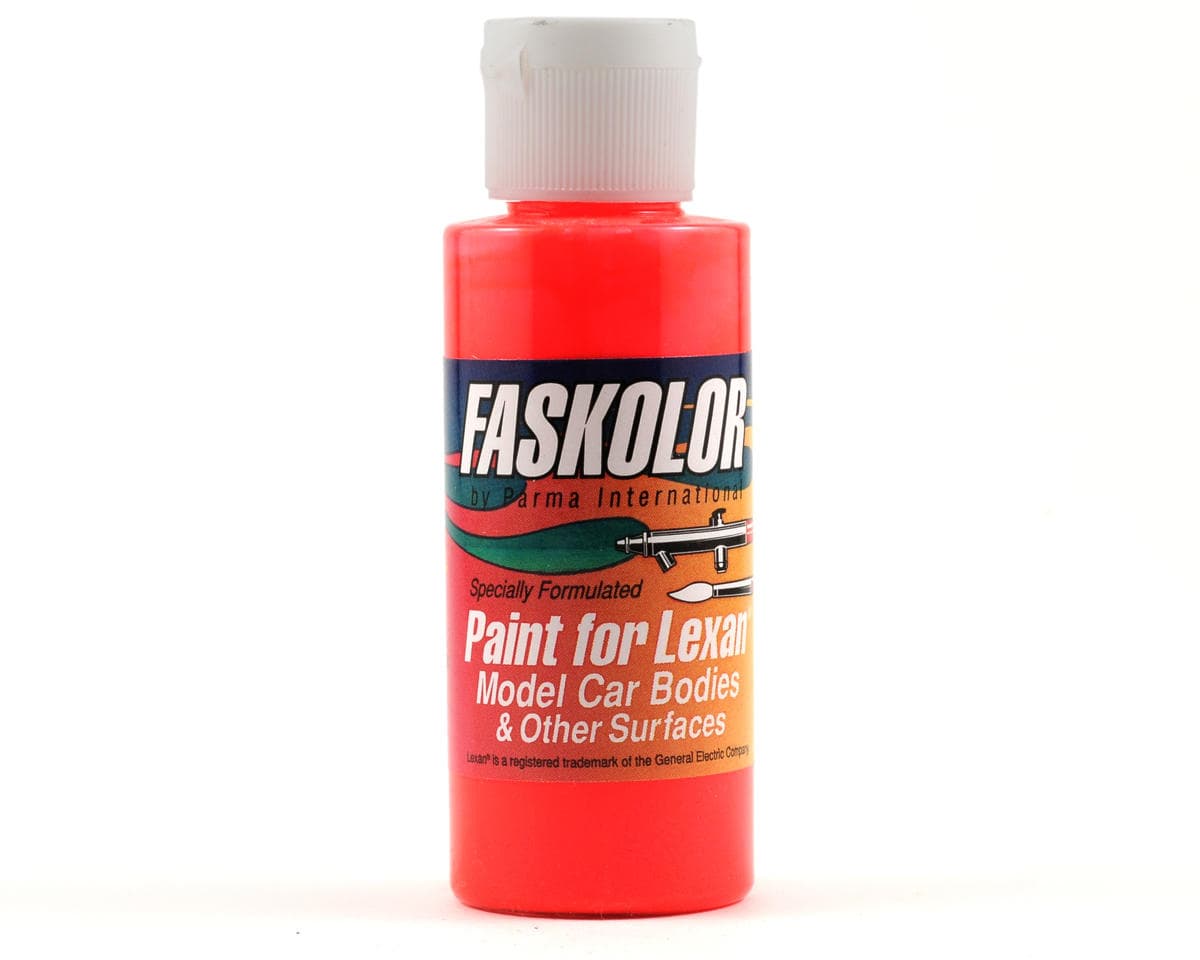 Parma PSE Faskolor Water Based Airbrush Paint (Fasflourescent Red) (2oz)