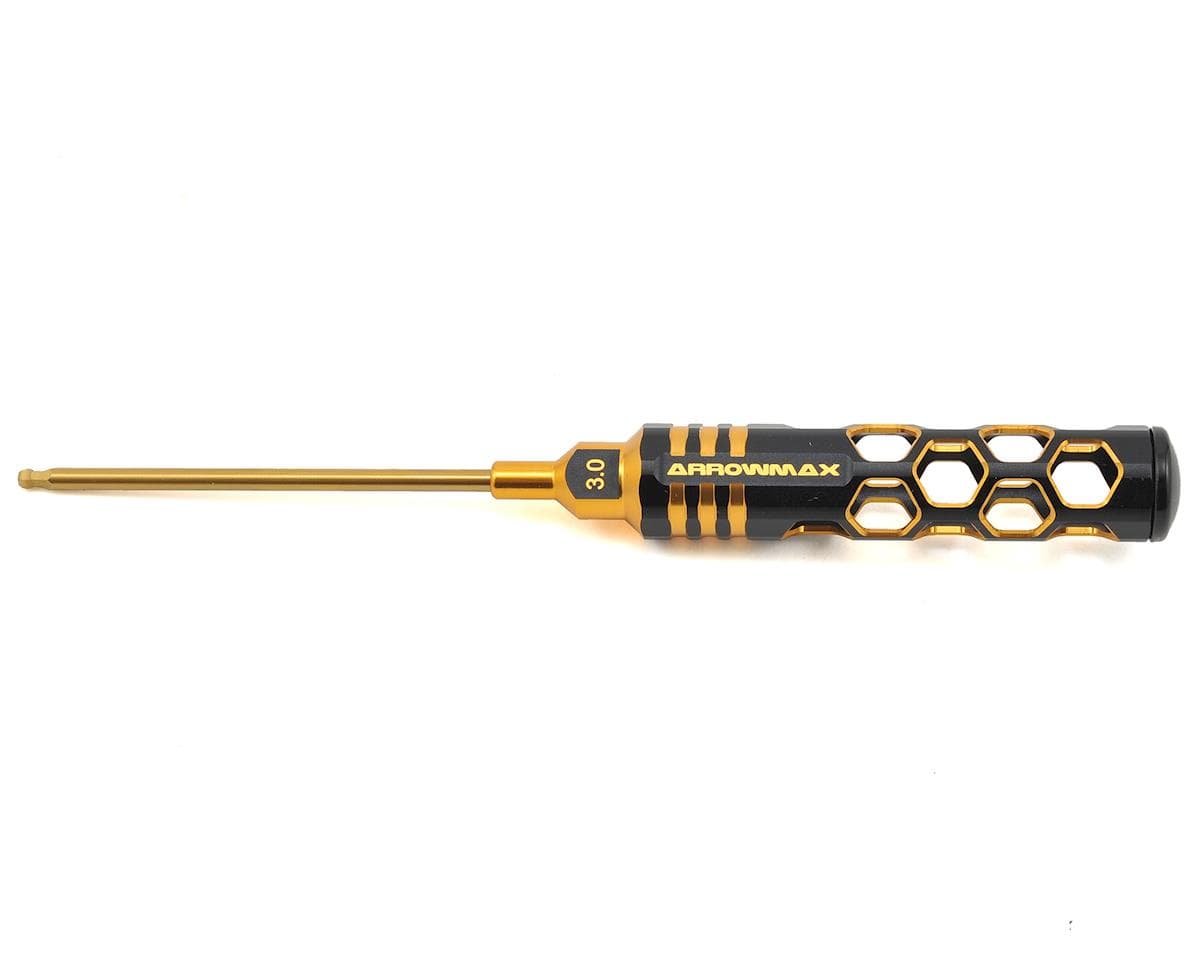 AM Arrowmax Black Golden Ball End Hex Wrench (3mm)