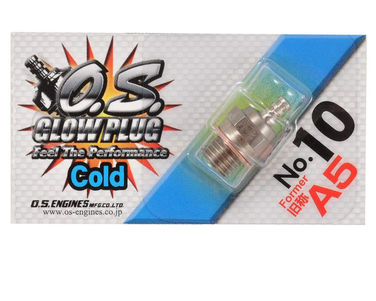 O.S. No.10 Short Body Standard Glow Plug "Cold"