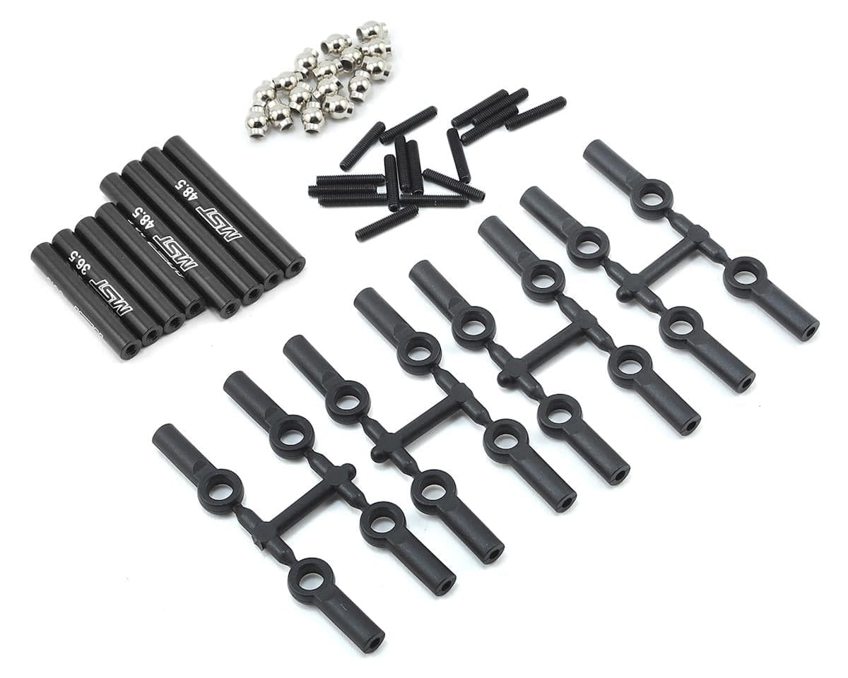 MST CMX Alum. link set (242mm) (black)