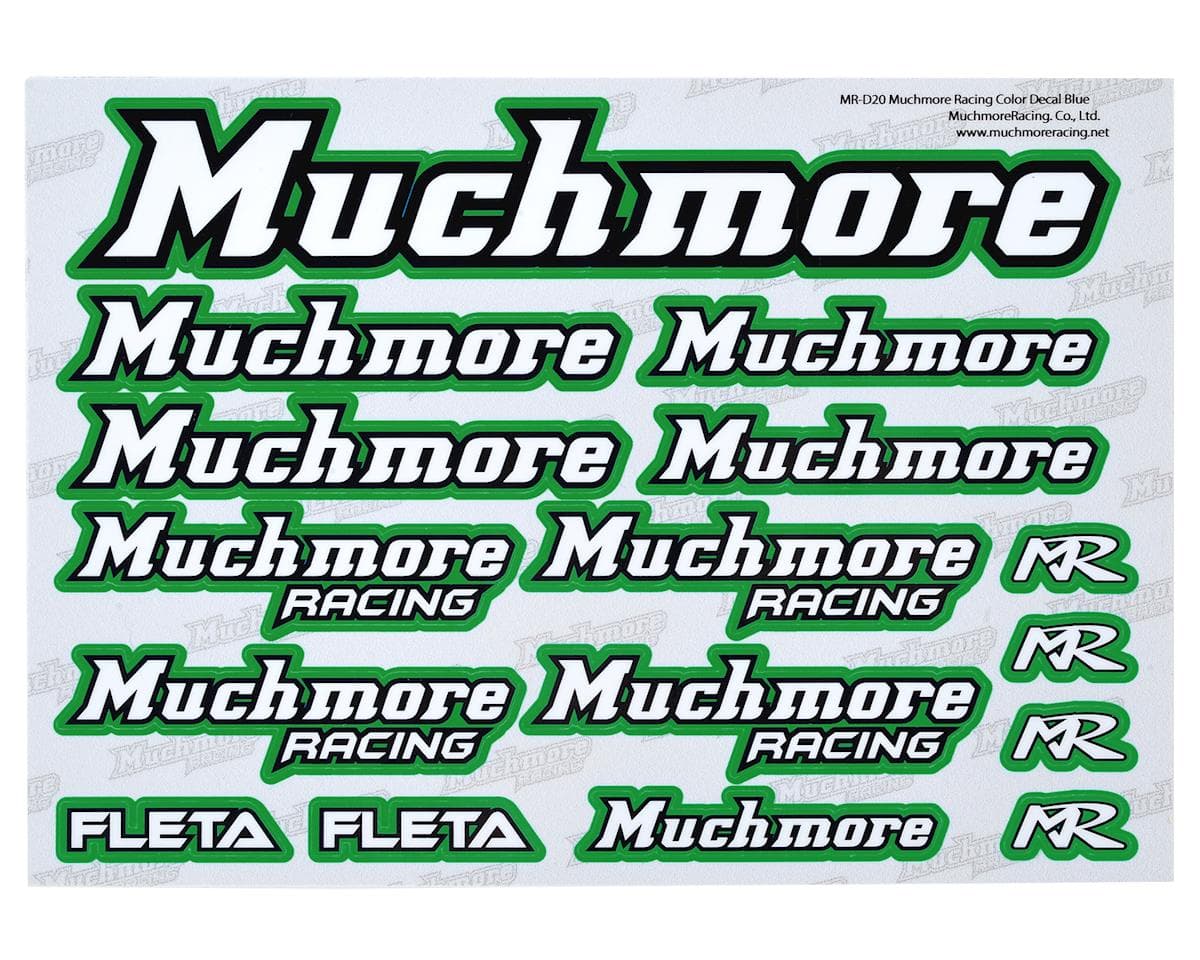 Muchmore Decal Sheet (Green)