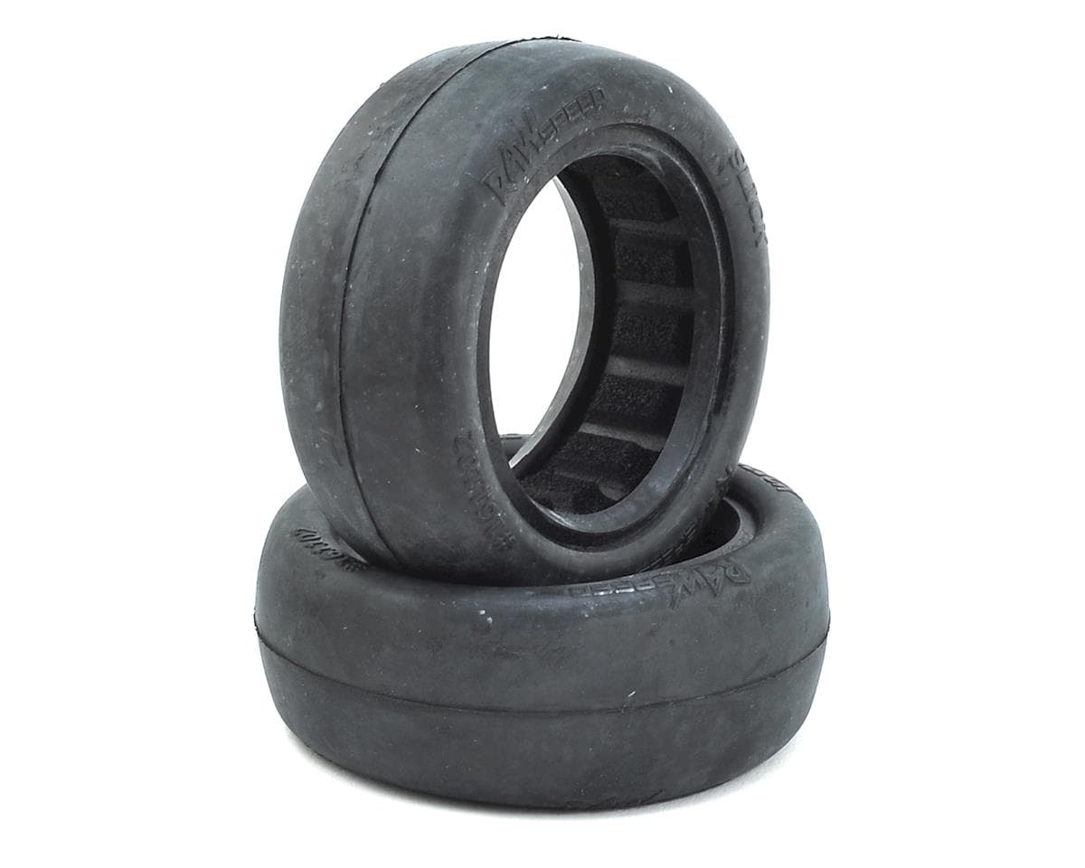 Raw Speed RC Slick 2.2" 1/10 2WD Front Buggy Tires (2) (Soft) w/Foam Inserts