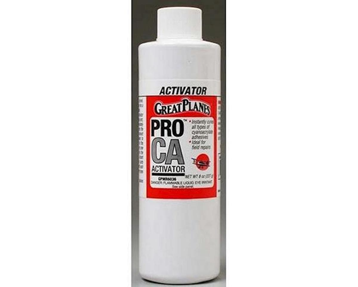 Great Planes Pro CA Foam Safe Activator Refill Bottle (8oz)