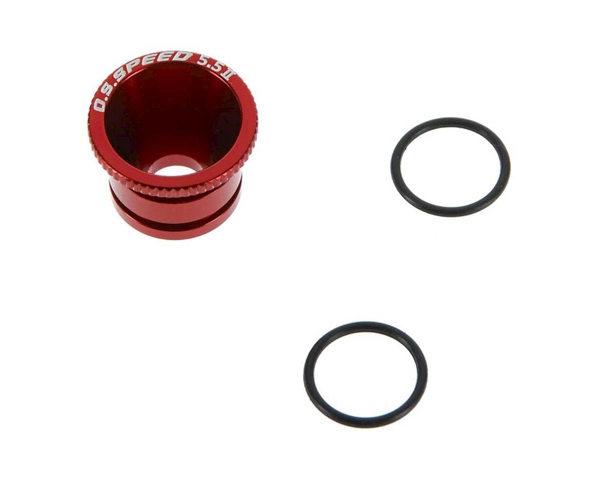 O.S. Carburetor Reducer AL2 5.5mm, Red: Speed T1202