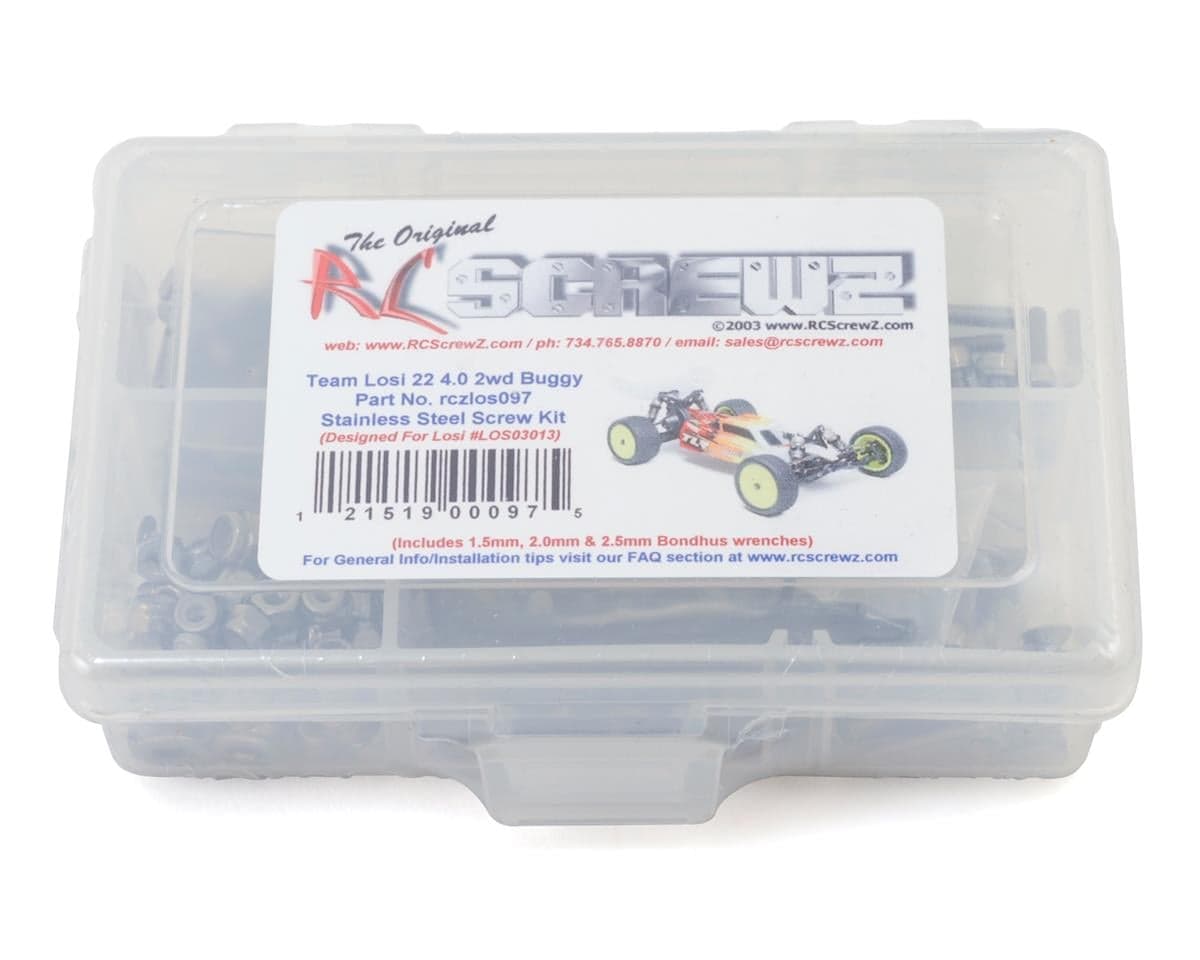 RC Screwz Team Losi 22 4.0 2wd Stainless Steel Screw Kit