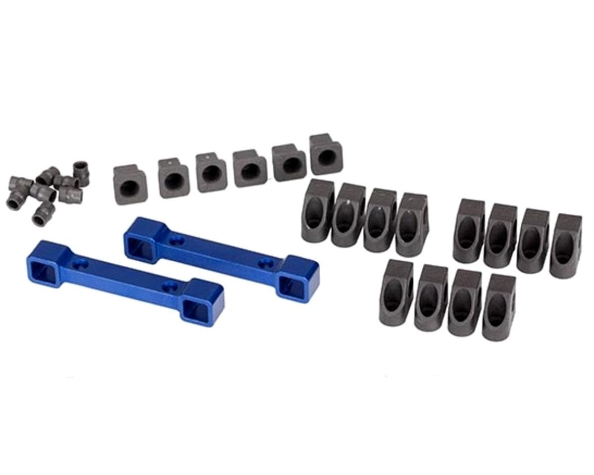 Traxxas 4-Tec 2.0/3.0 Aluminum Suspension Mounts (Blue)
