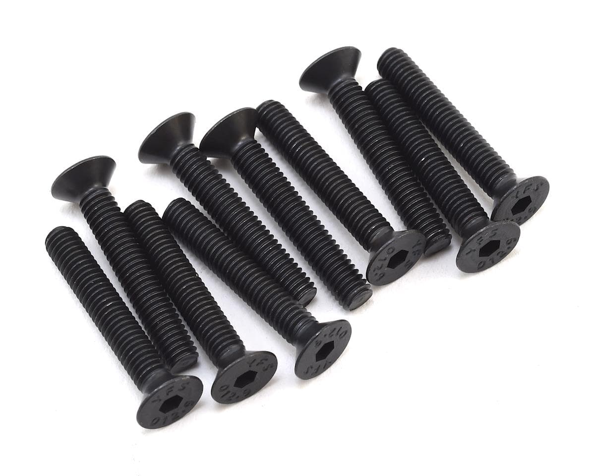 Losi 4x25mm Flat Head Screws (10)