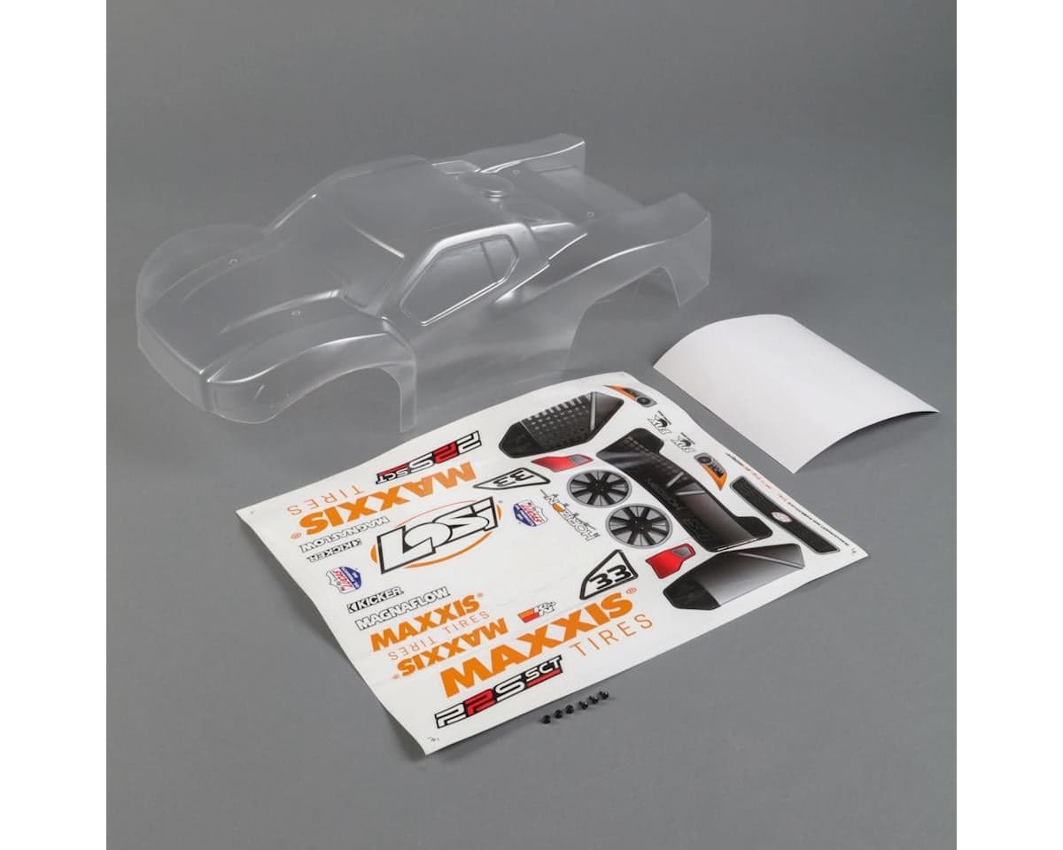 Losi Body Set, Clear: 22S SCT