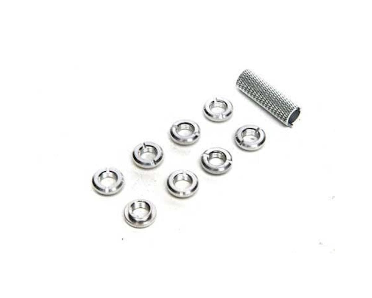 Spektrum RC Transmitter Switch Nuts & Wrench (Silver) (8)