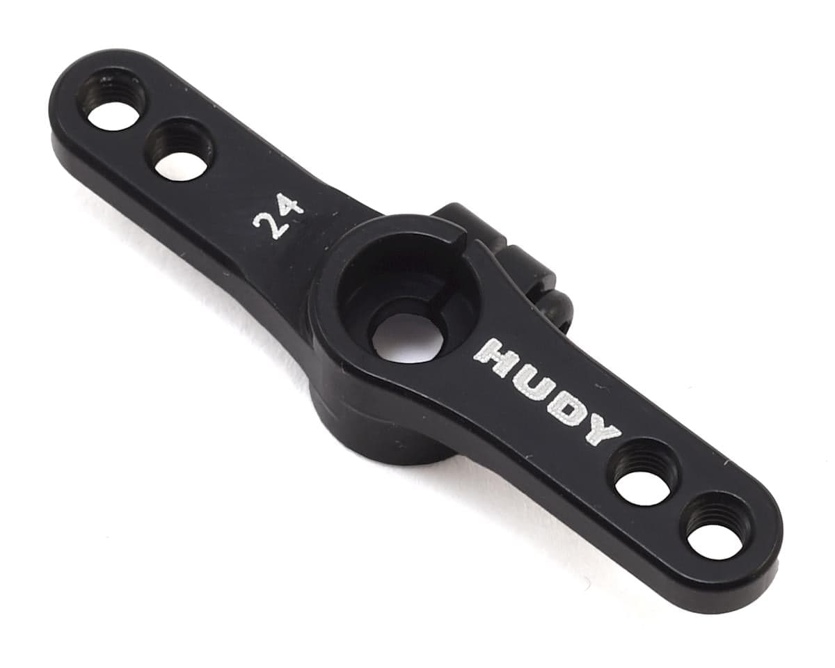Hudy Aluminum Clamping "Offset" 2 Hole Servo Horn (24T-Hitec)