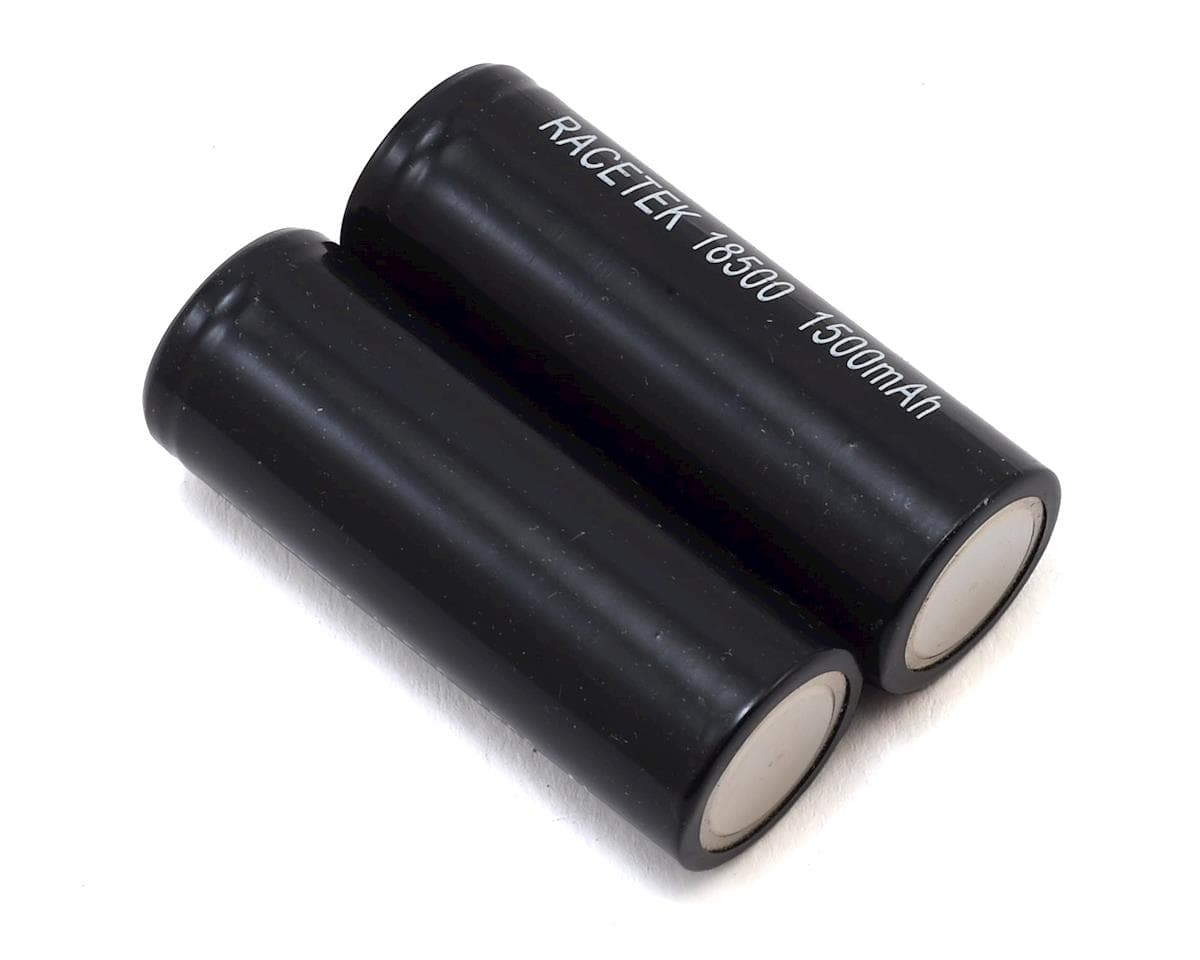 RaceTek 18500 Li-Ion Battery (2) (3.7V/1500mAh)