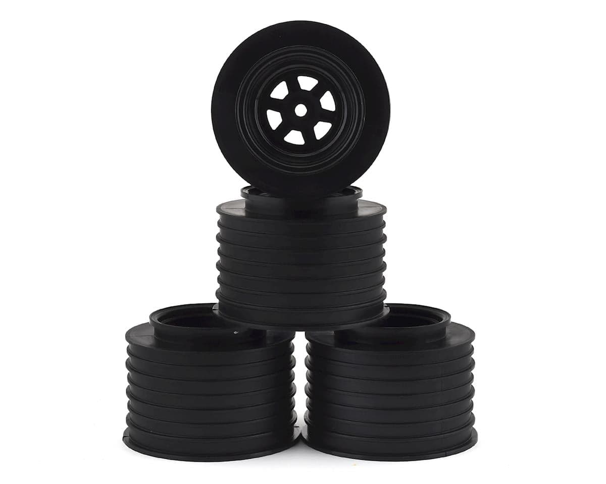 DE Racing Gambler Rear Sprint Wheels (AE/TLR) (Black) w/12mm Hex