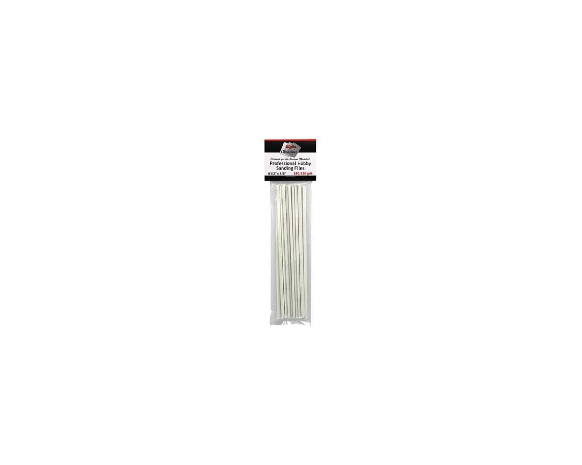 Alpha Abrasives 1/8" Professional Sanding Files - Fine
