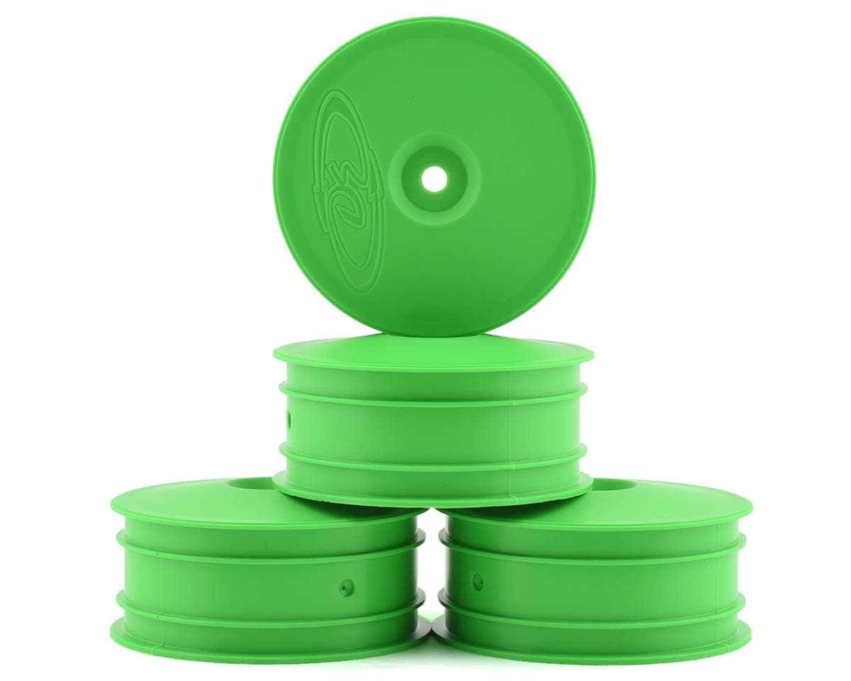 DE Racing Speedline 2.2 4WD Buggy Front Wheel (Green) (4) (B74) w/12mm Hex