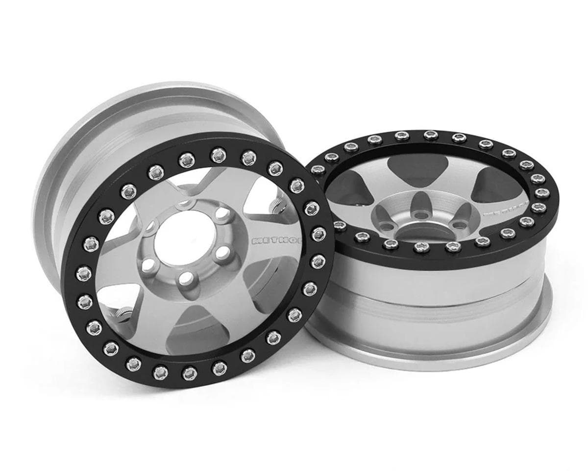 Vanquish Products 1.9" Method MR310 CNC Aluminum Crawler Beadlock Wheels (Clear) (2)
