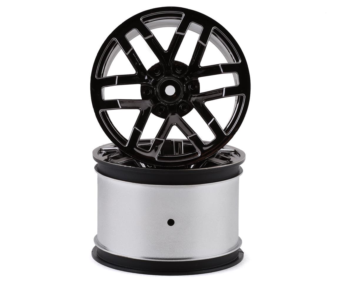 Arrma 2.8" Monster Truck Wheels w/14mm Hex (Black Chrome) (2)