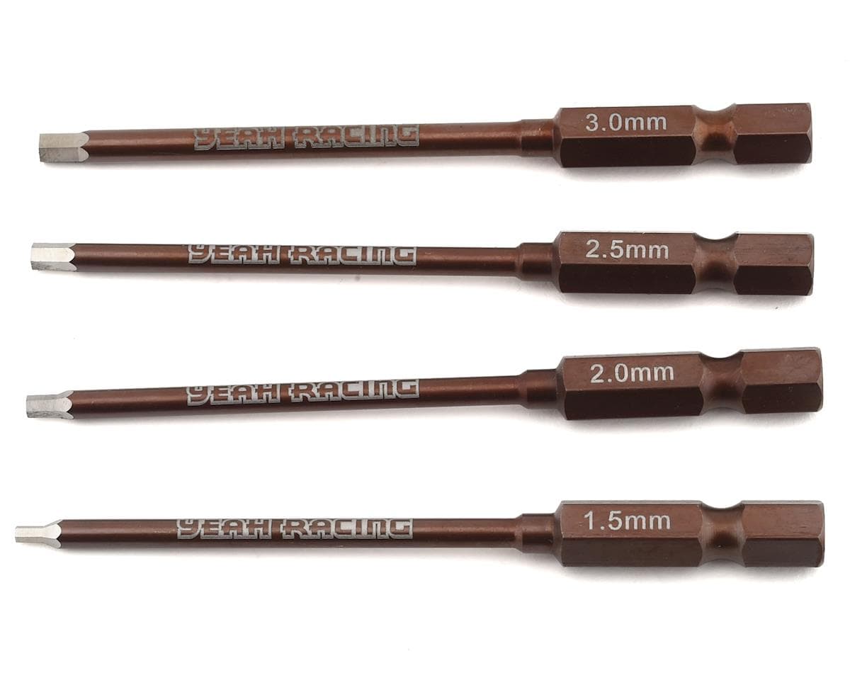 Yeah Racing 1/4” Drive Metric Power Tool Tip Set (4)