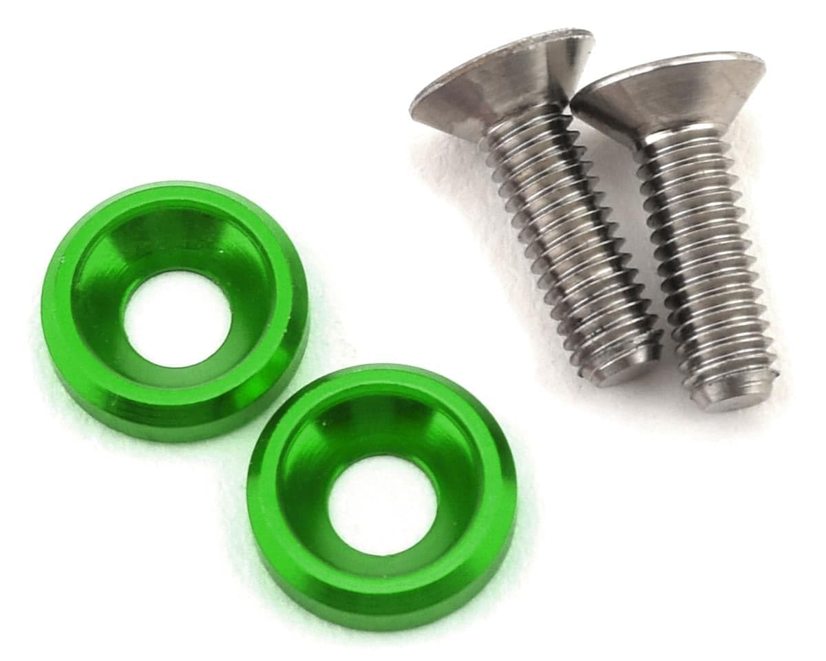 175RC 3x10mm Titanium Motor Screws (Green)