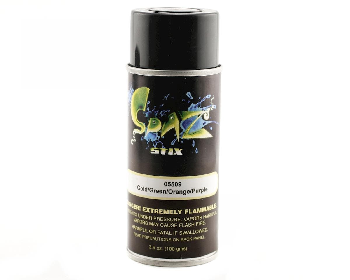 Spaz Stix Multi-Color Change Spray Paint (Gold/Green/Orange/Purple) (3.5oz)