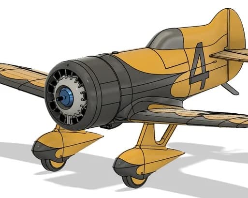 GeeBee Model Z 1931 Racer 600mm 1:12 (L3D)