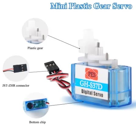 GH-S37D Micro Digital Servo Mini Super Light 3.7g 180 Degree